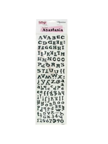 Anastasia Creative Rub-on Transfers (Available in a pack of 24)