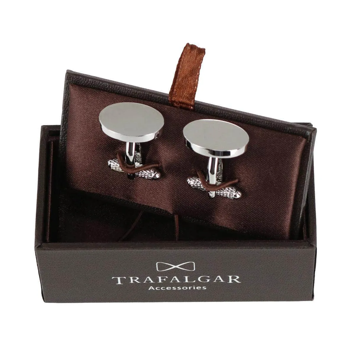 Asher Oval Brass Engravable Cufflinks