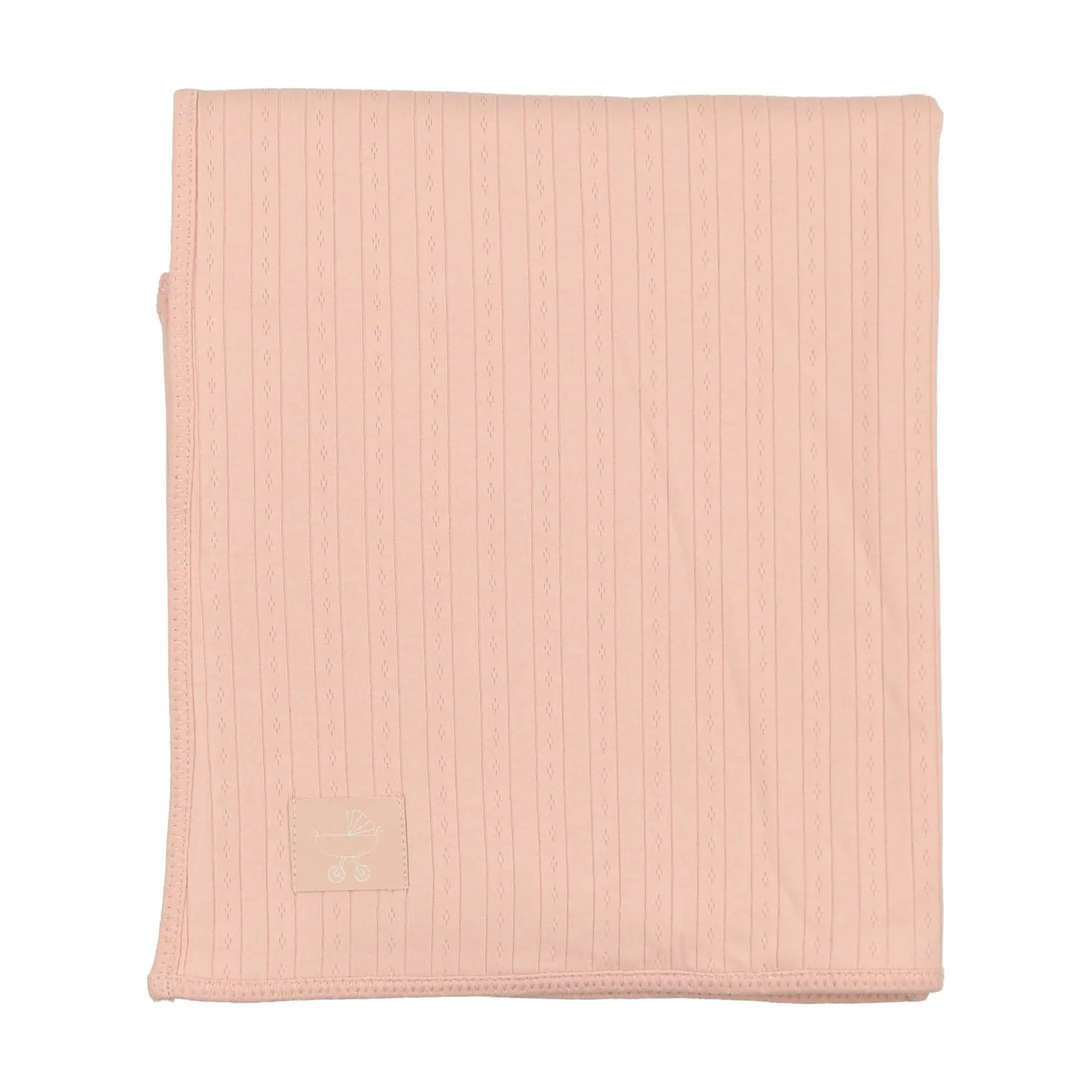 Bee and Dee Dusty Pink Classic Pointelle Blanket