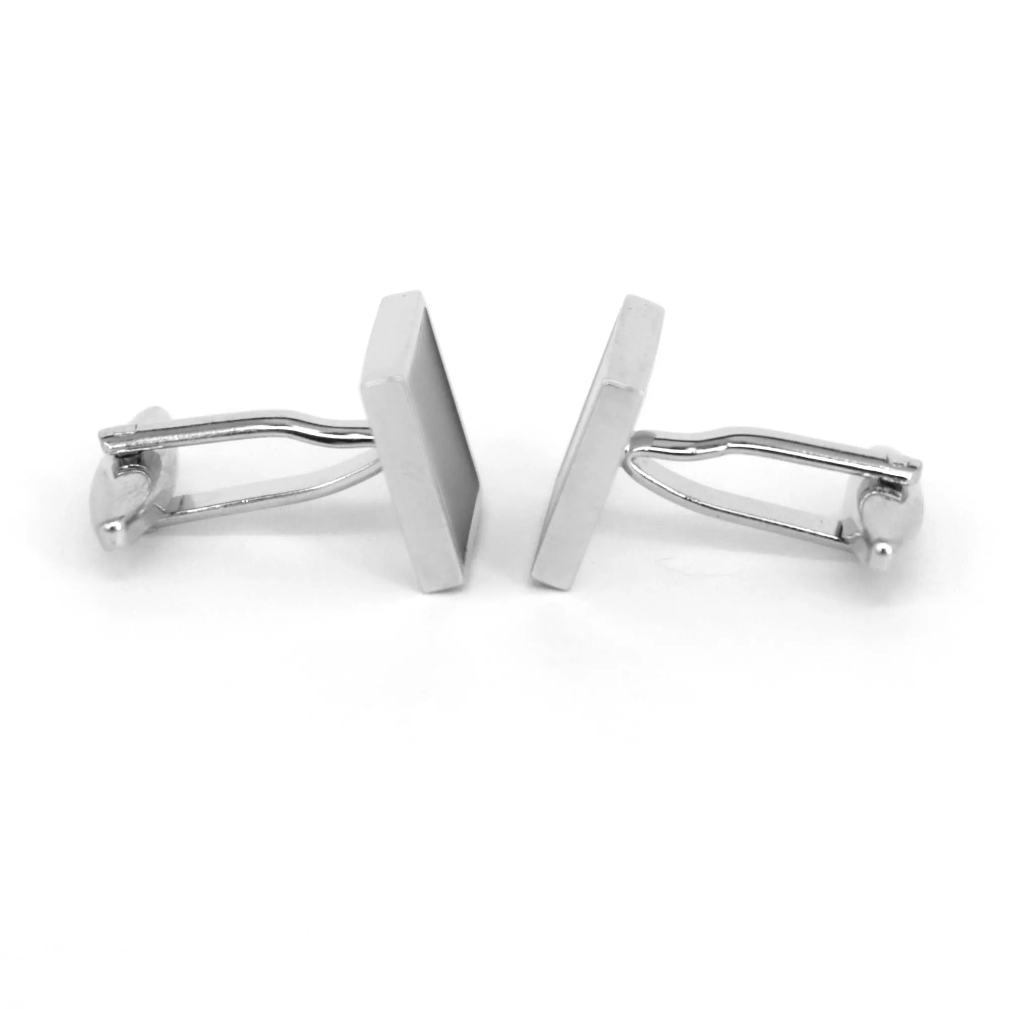 Black enamel Square Cufflinks (Online Exclusive)