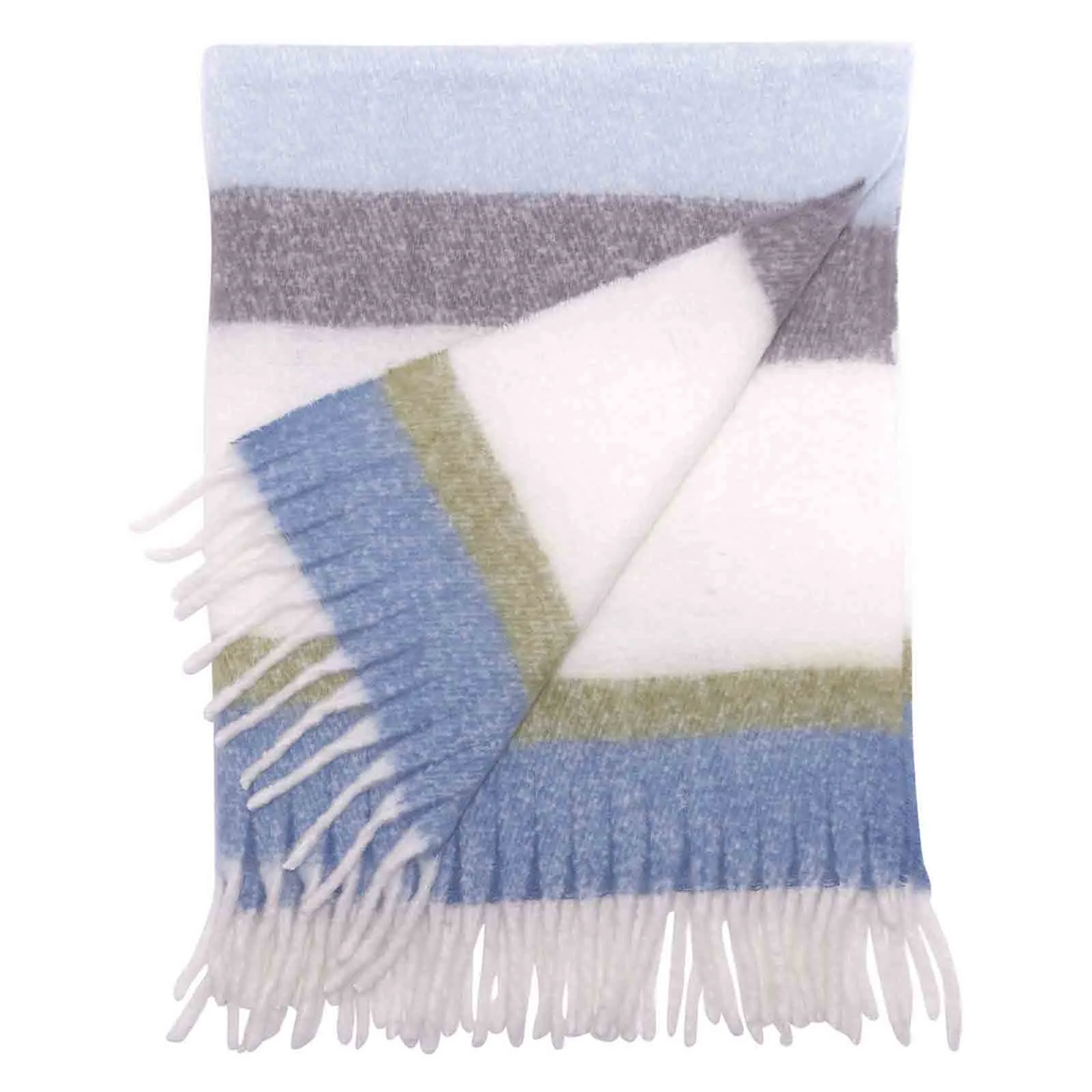 Blue Grey Cuddle Throw Blanket