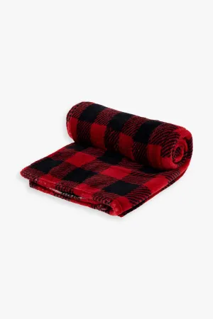 Buffalo Plaid Fleece Throw (120X150cm)