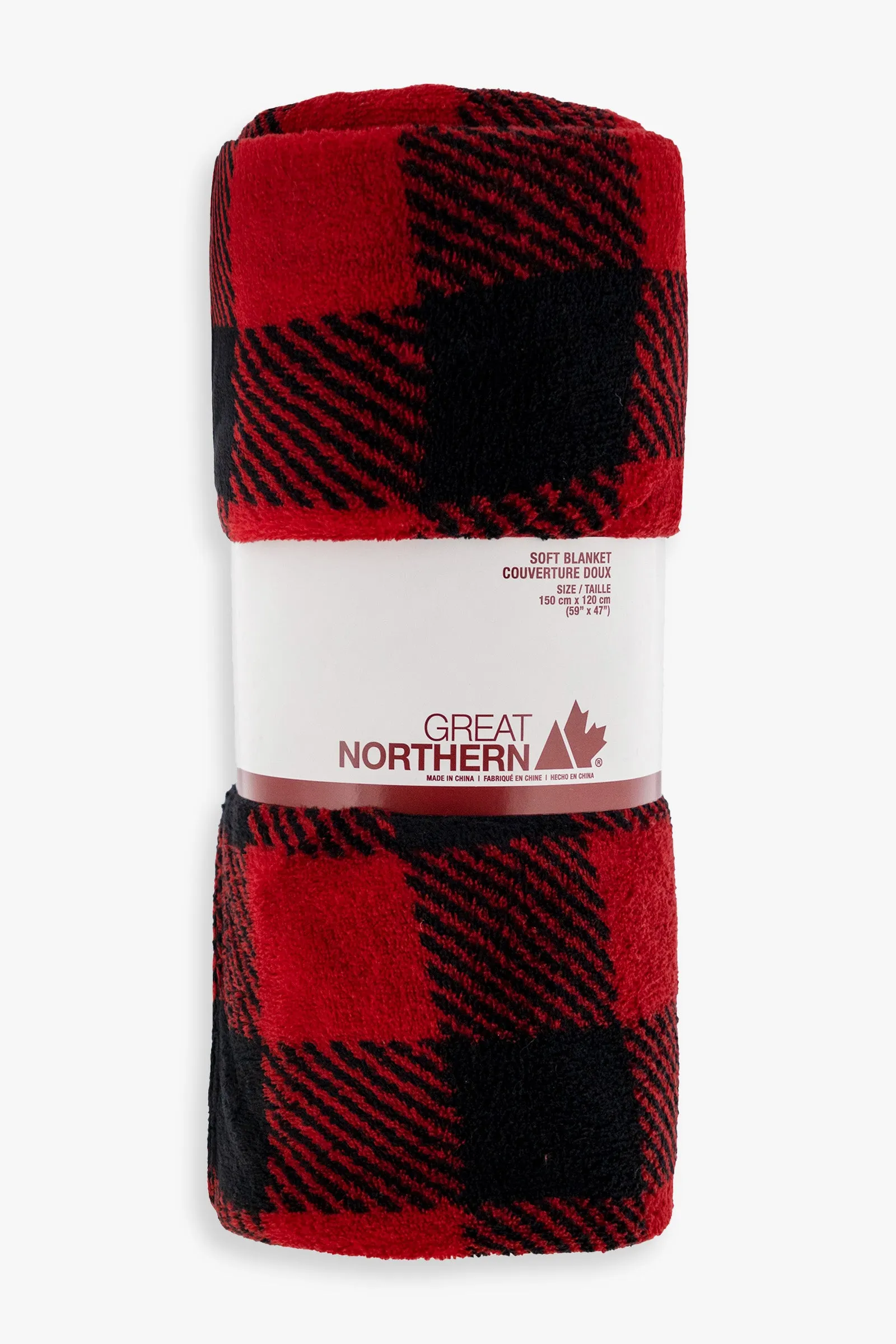 Buffalo Plaid Fleece Throw (120X150cm)