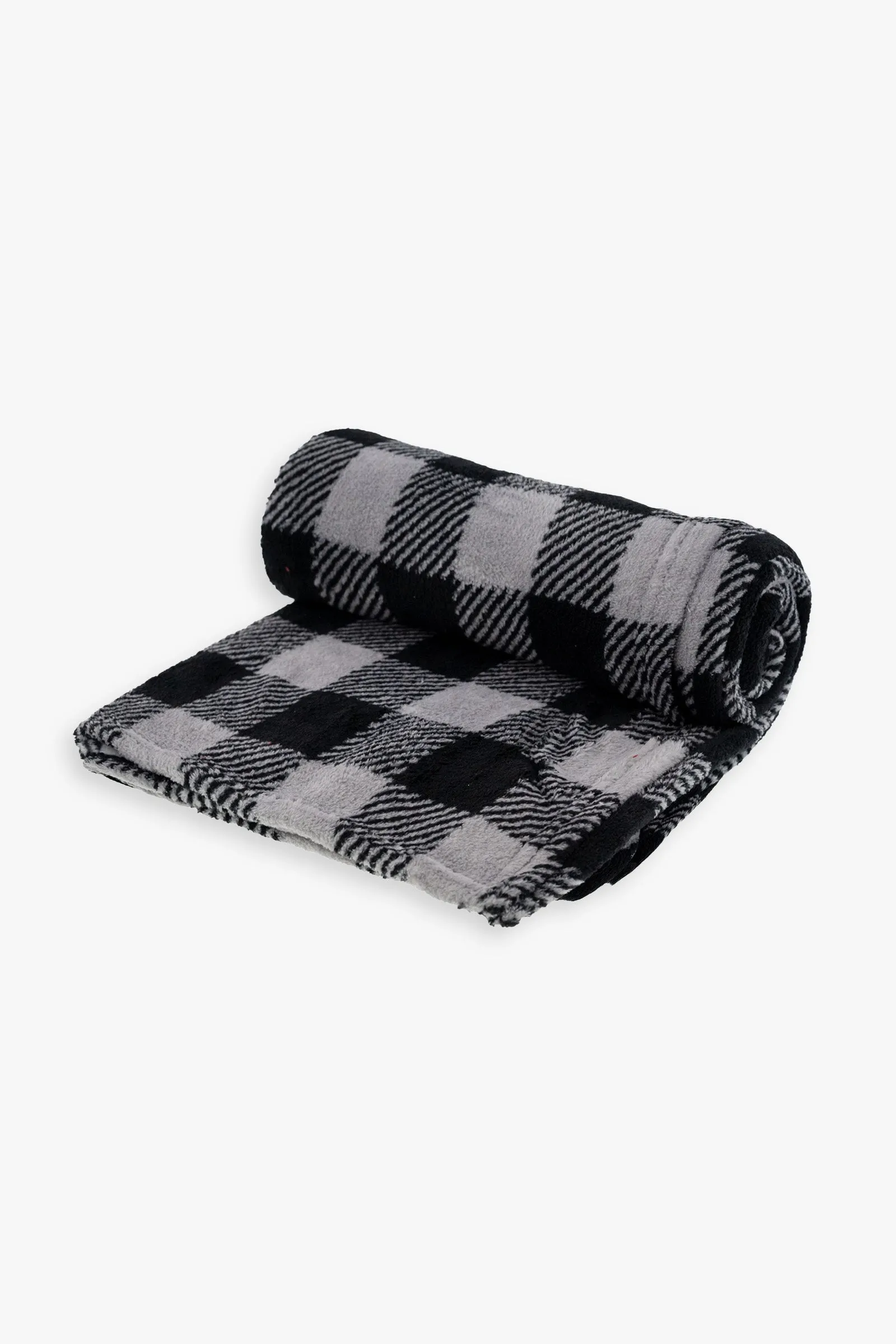 Buffalo Plaid Fleece Throw (120X150cm)