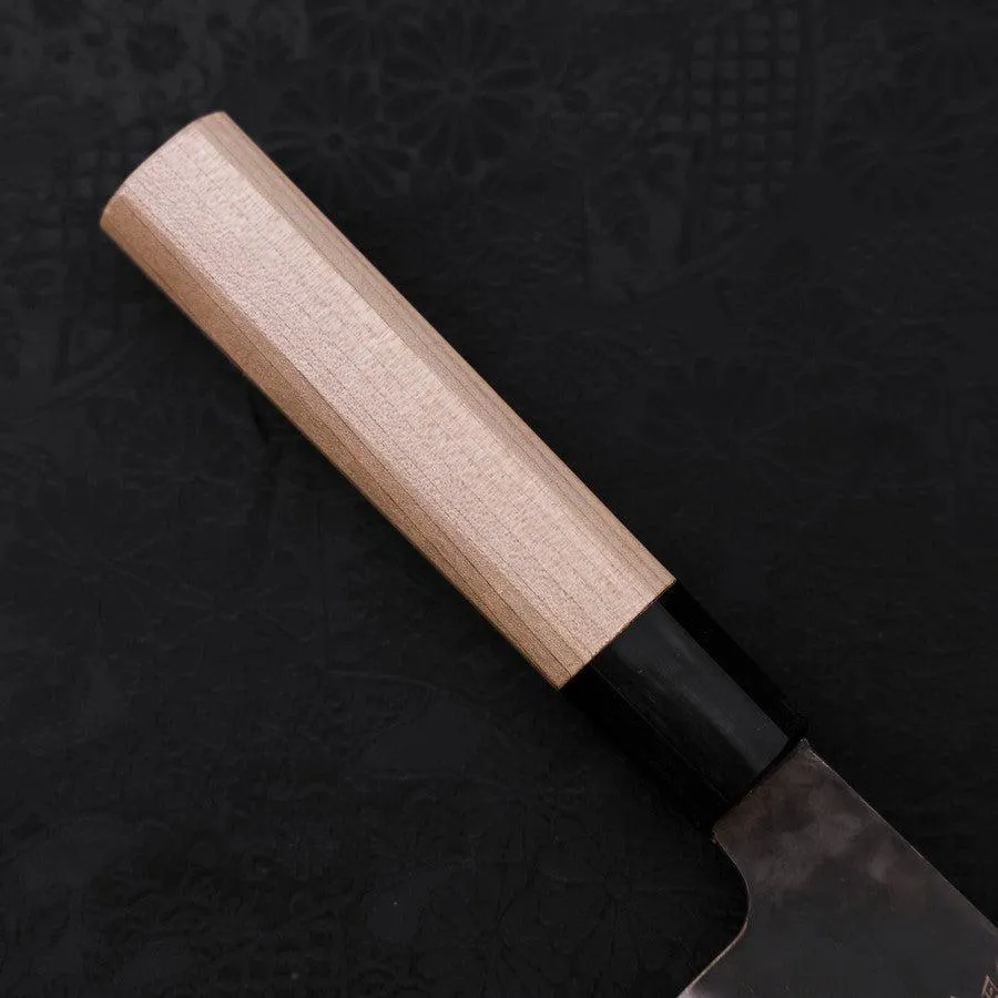 Bunka Blue steel #1 Kurouchi Stainless Clad Buffalo Magnolia Handle 190mm