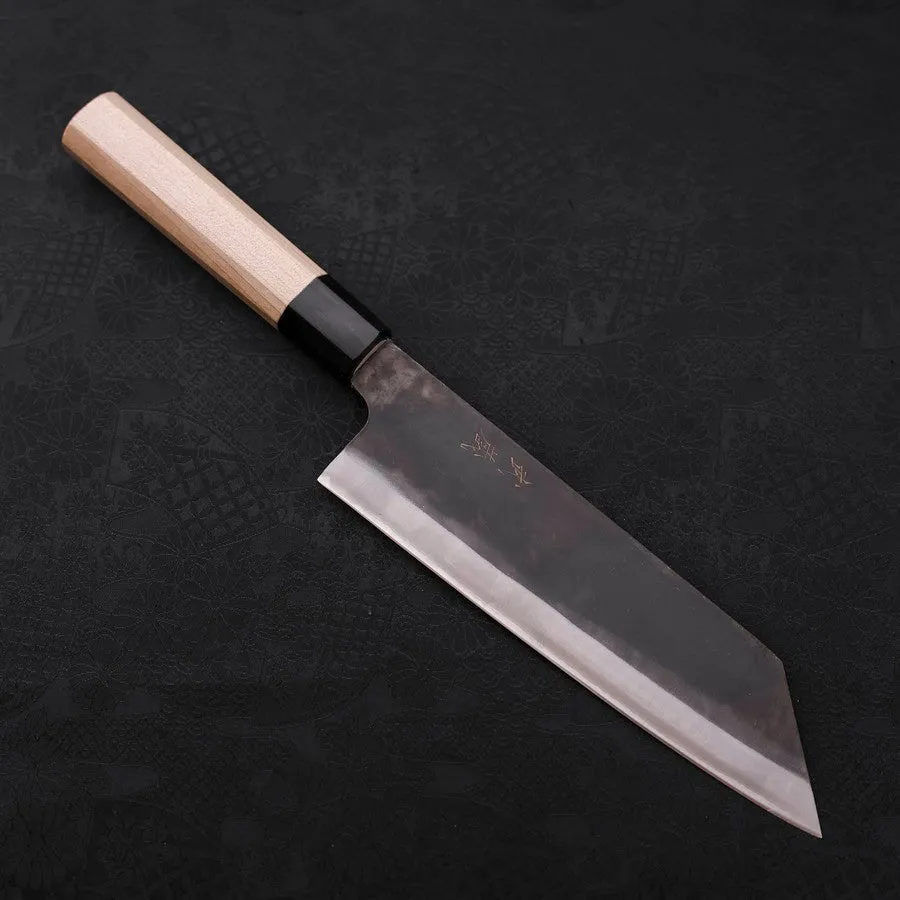 Bunka Blue steel #1 Kurouchi Stainless Clad Buffalo Magnolia Handle 190mm