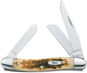 CASE 00042 Folding Pocket Knife, 2.57 in Clip, 1.88 in Sheep Foot, 1.71 in Spey L Blade, Stainless Steel Blade, 3-Blade :EA: QUANTITY: 1