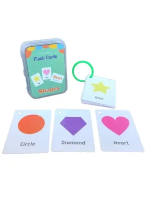 Children Learning Cards: Educational Baby Flash Cards Pocket Card Preschool Teaching Cards for kids, Shape