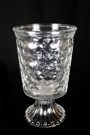 Clear vase 22cm