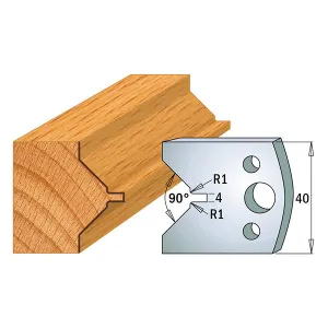 CMT Orange Tools 690.072 PROFILE KNIVES FOR INSERT SHAPER SYSTEM SP 1-37/64”x5/32”  (40x4mm)