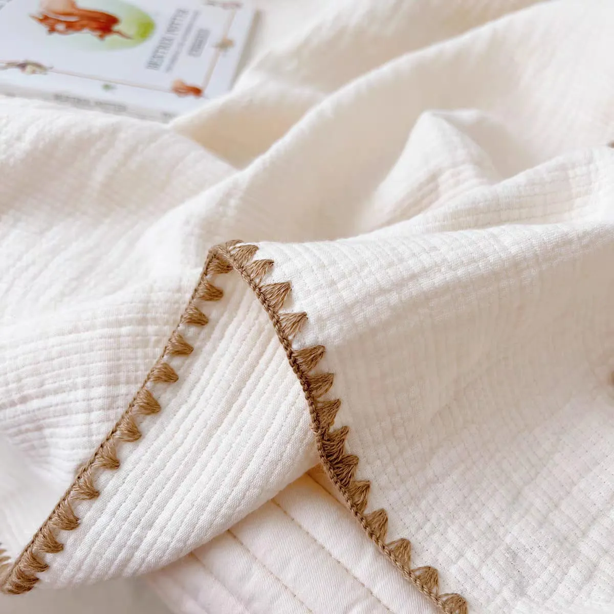 Cozy Muslin Swaddle Blanket – 100% Cotton, Air Conditioned Quilt For Spring & Summer