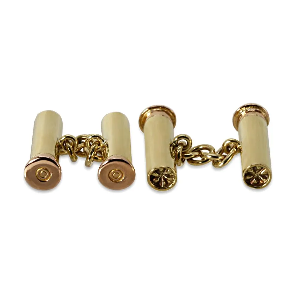 Deakin & Francis 18ct Shotgun Cartridge Cufflinks