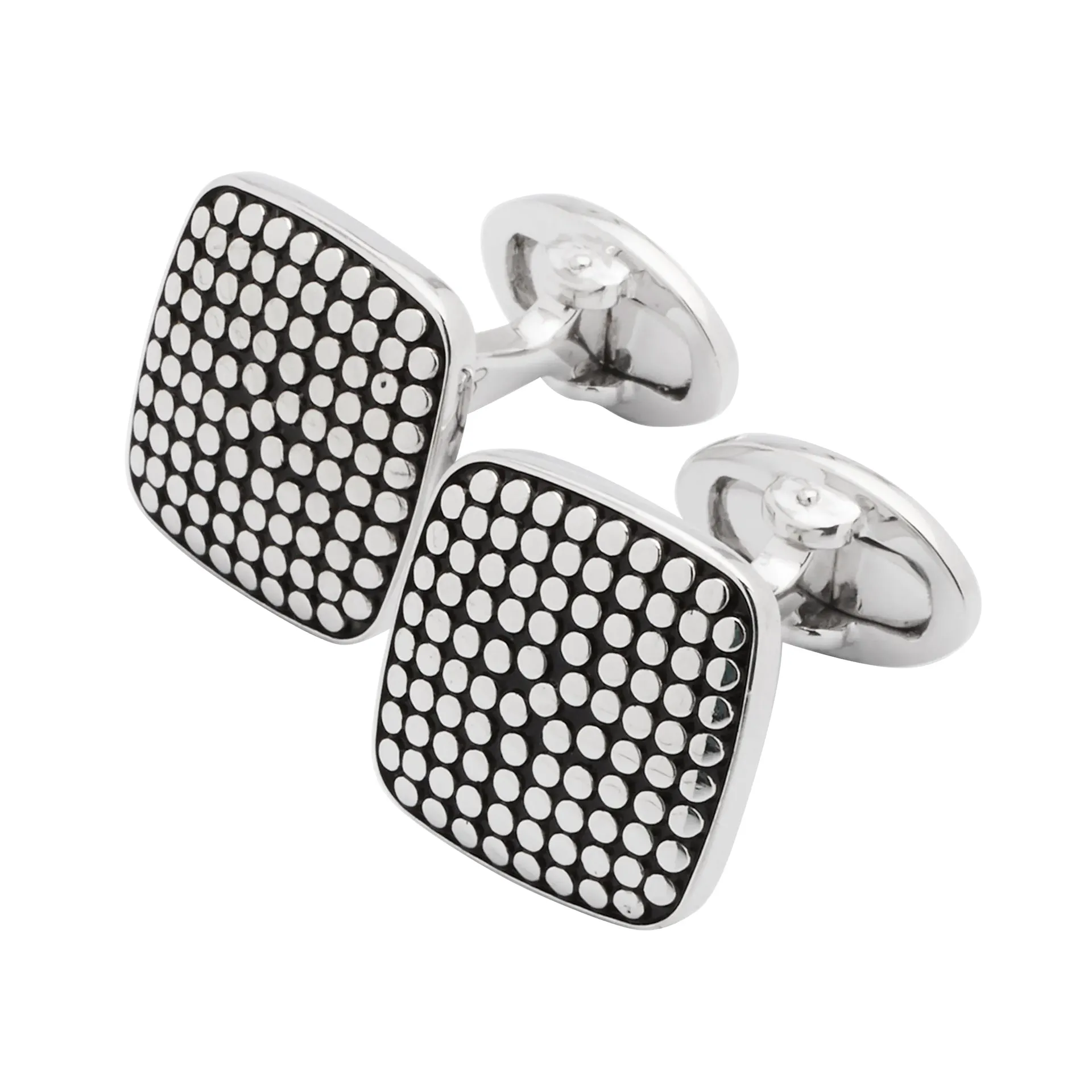 Dotted Square Sterling Cufflinks