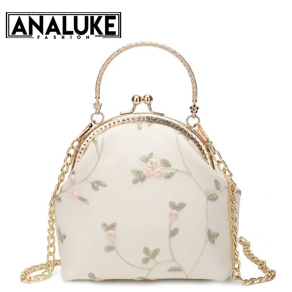 Fashion Sweet Style Clip Chain Bag