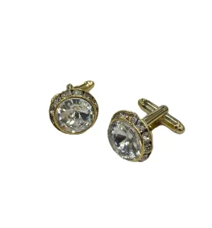 Fratello Cufflinks - Gold Tone Regal Radiance CL02