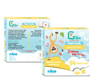 Gibo flash cards learn to count