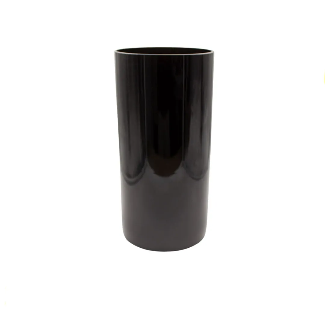 GLASS VASE 15X30CM BLACK