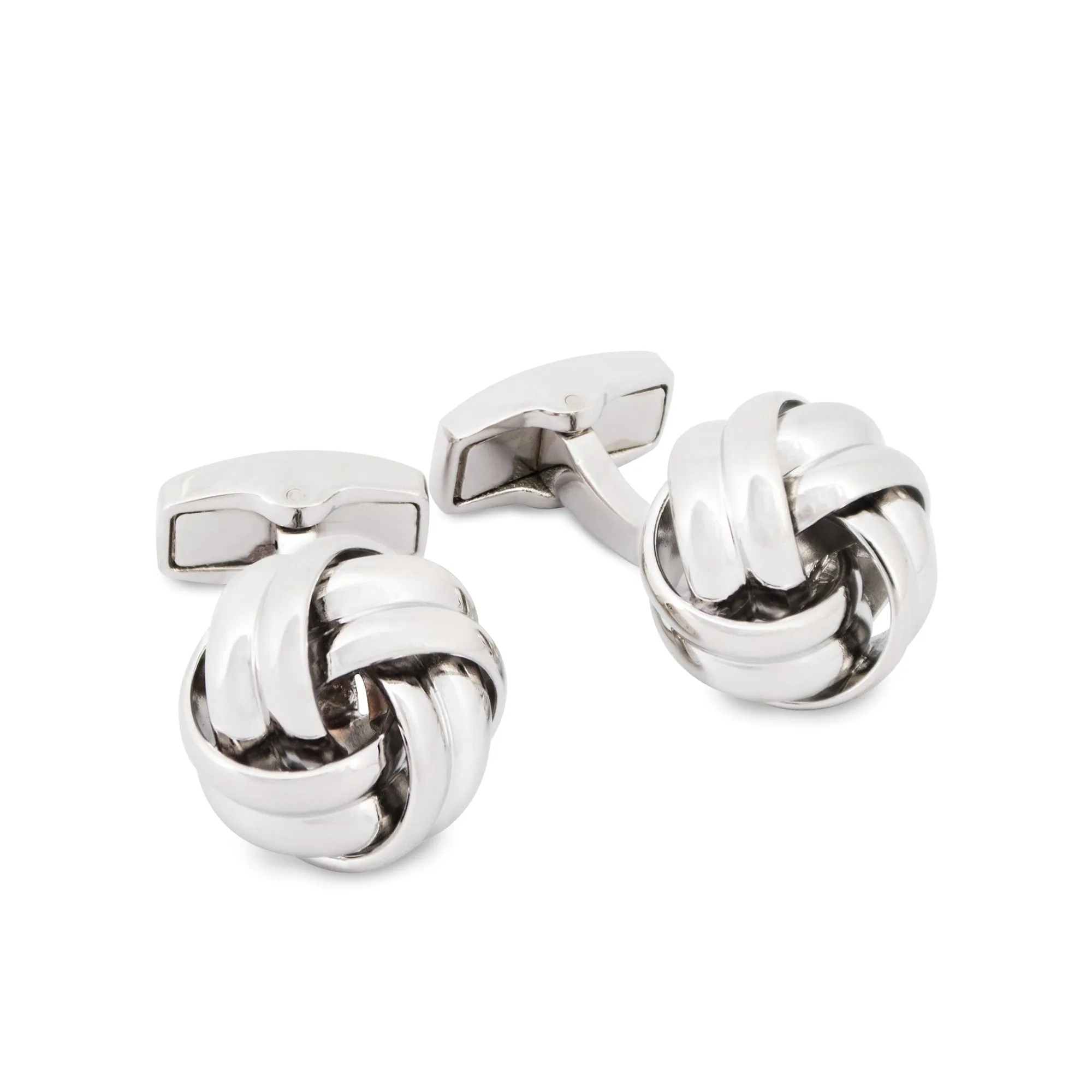 Gordian Knot Silver Cufflinks