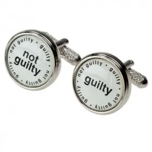 Guilty - Not Guilty Cufflinks