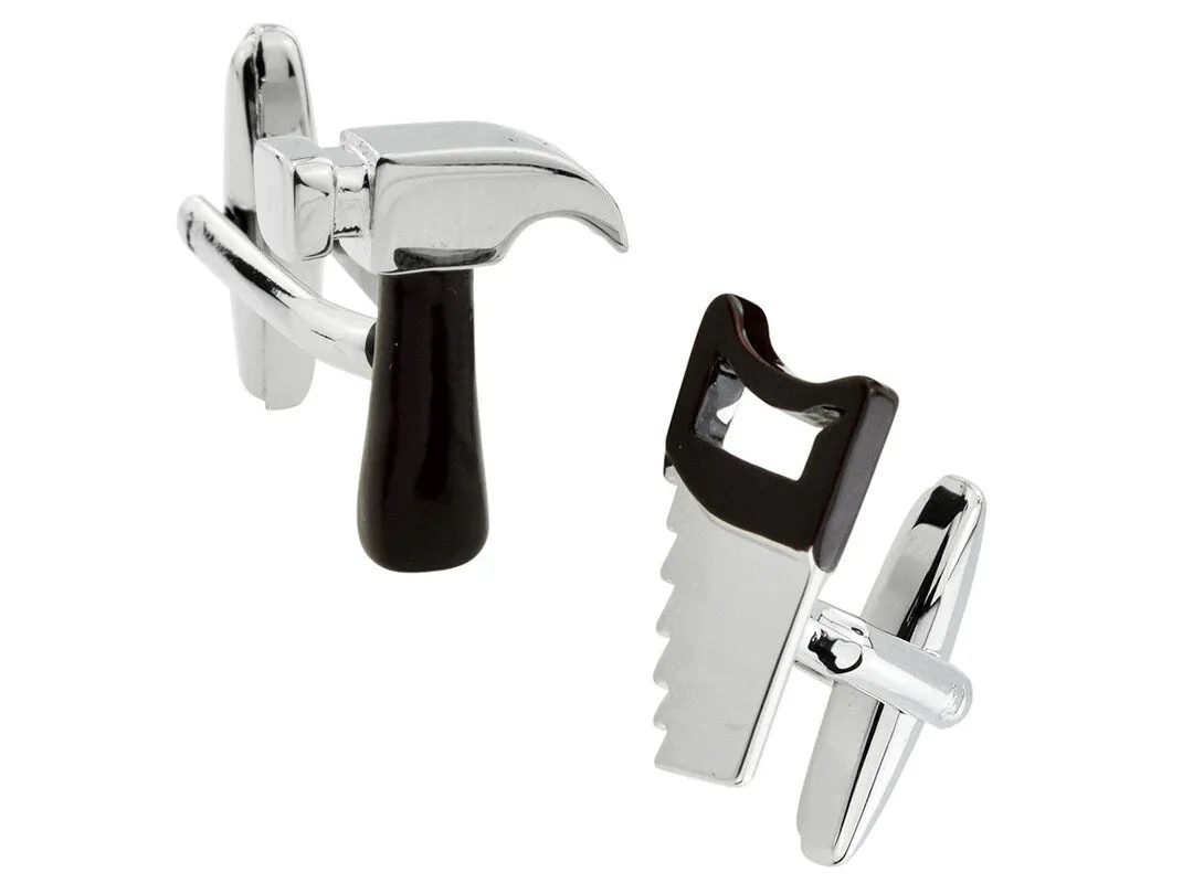 Hammer and Saw Cufflinks