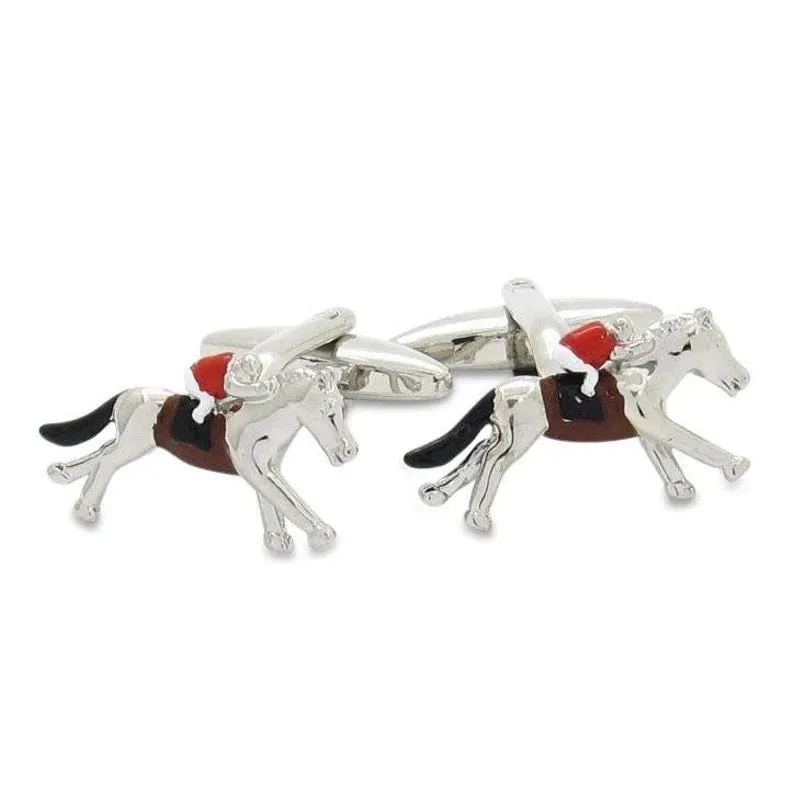 Horse Racing Cufflinks 1