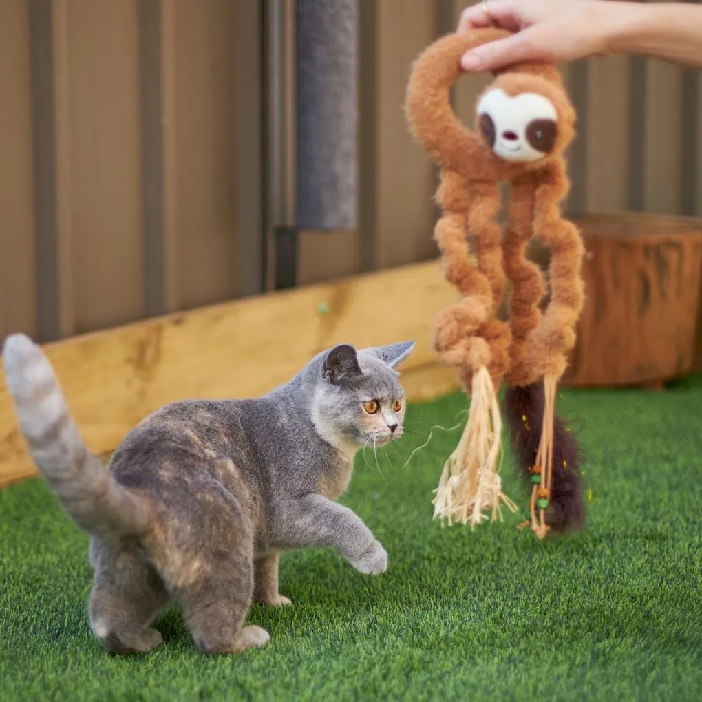 Kazoo Long Legged Sloth Cat Toy