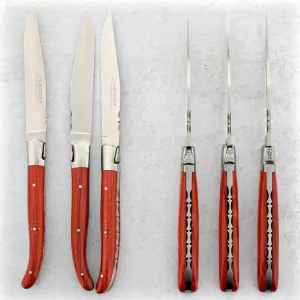 Laguiole Forged Steak Knives Rosewood