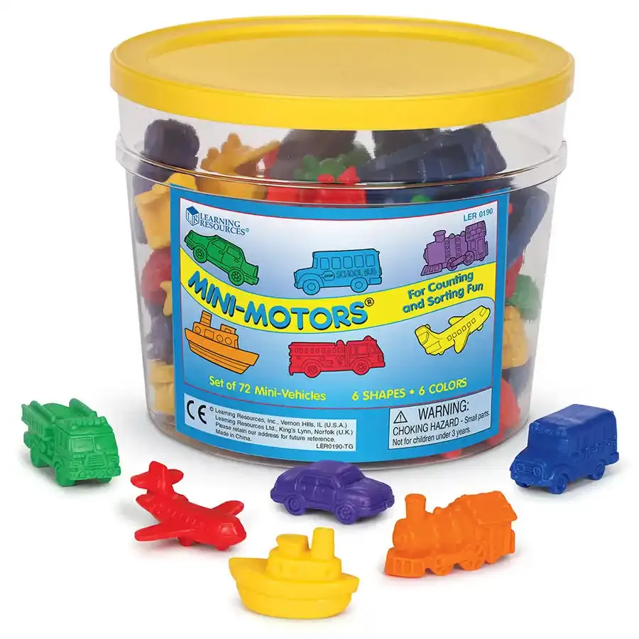 Learning Resources Mini Motors Counters (Set of 72)