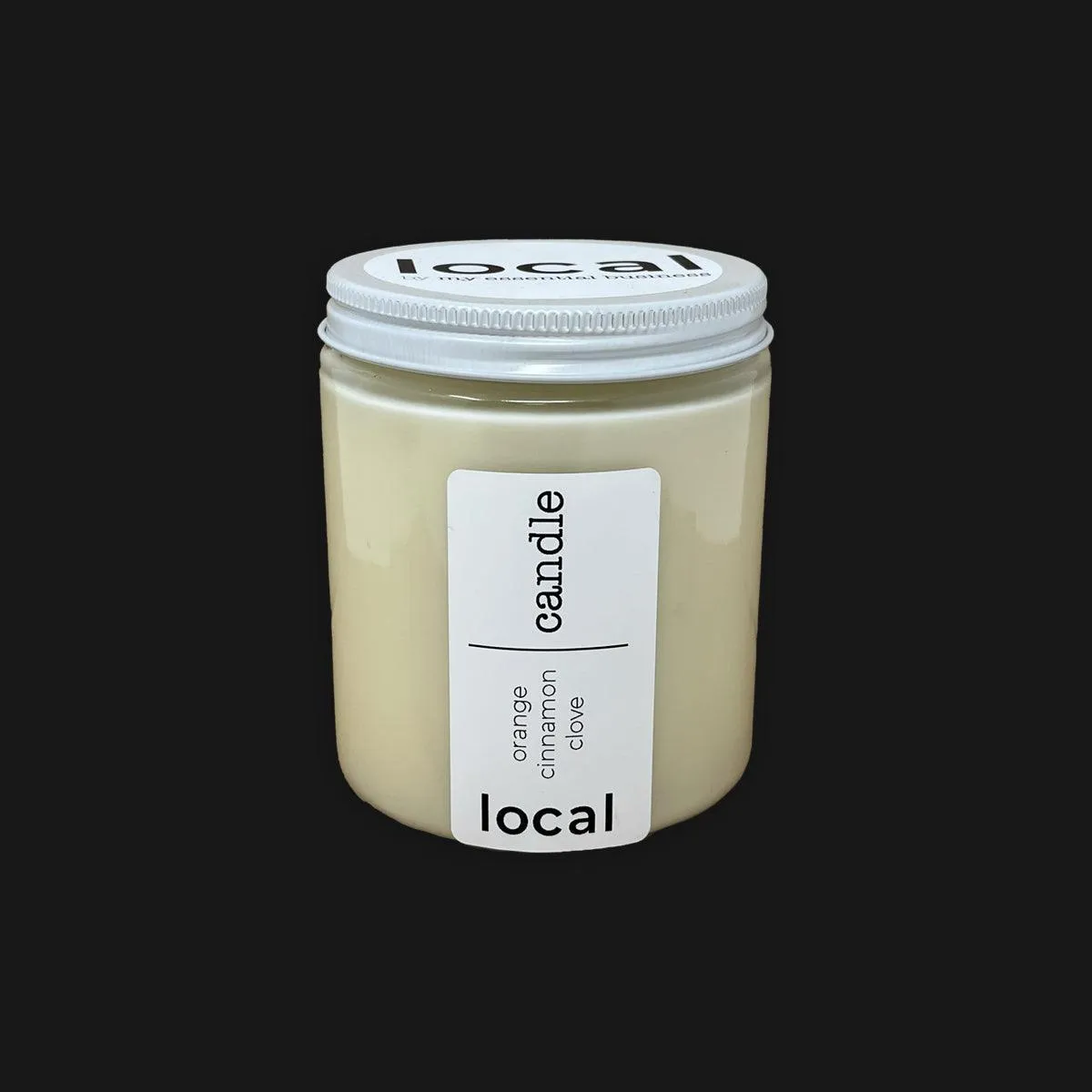 local candle - orange cinnamon clove