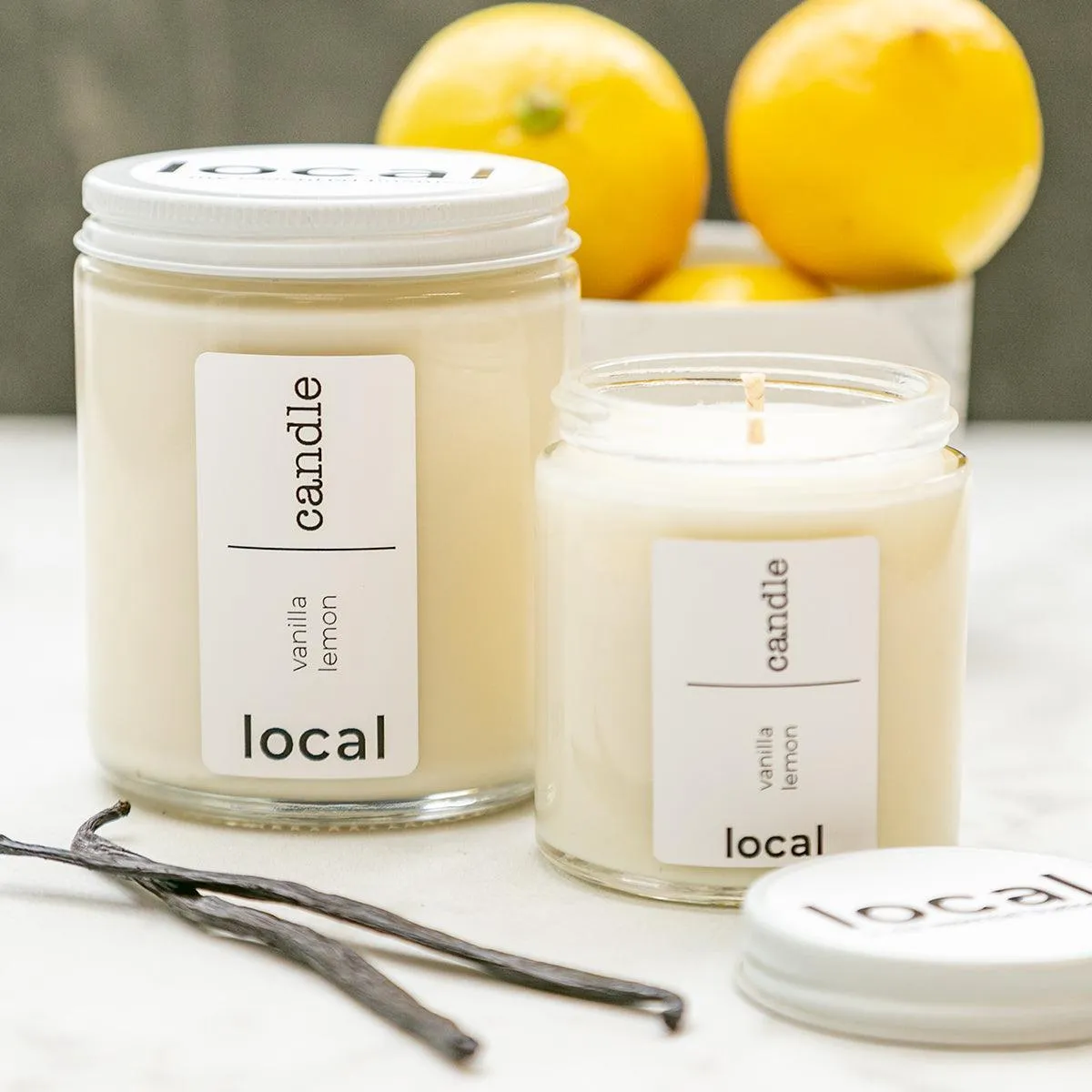 local candle - orange cinnamon clove