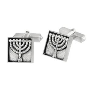 Men'S Cufflinks - Holy Temple Menorah