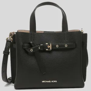 Michael Kors Emilia Small Logo Satchel In Black - 35H0GU5S1B