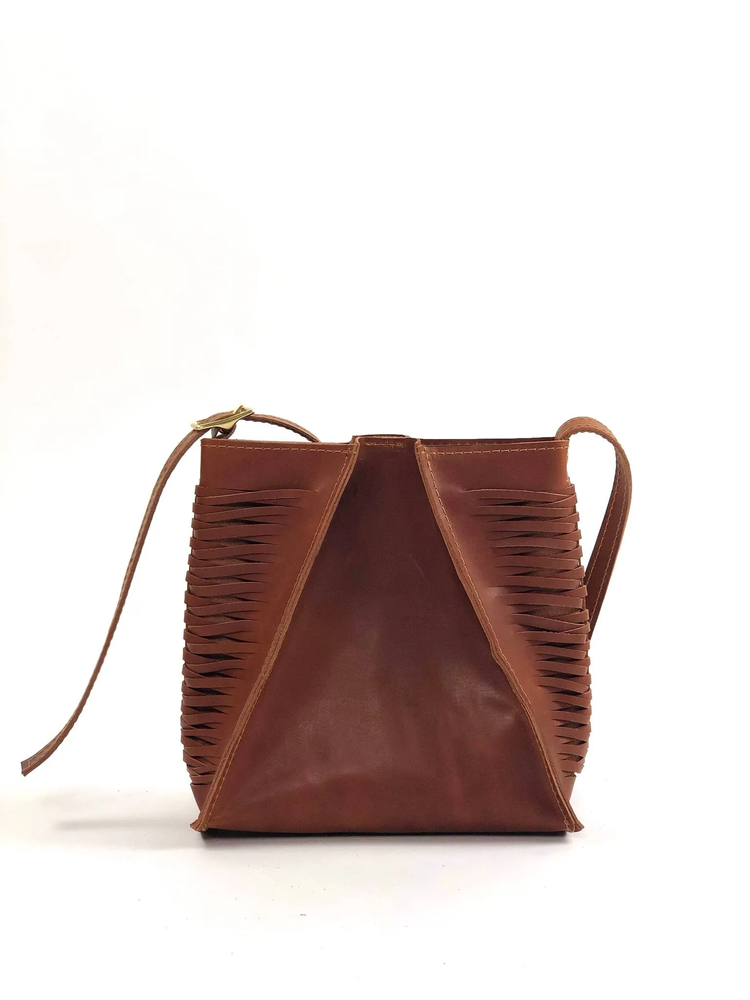 Mini Oriana Handbag in Cognac