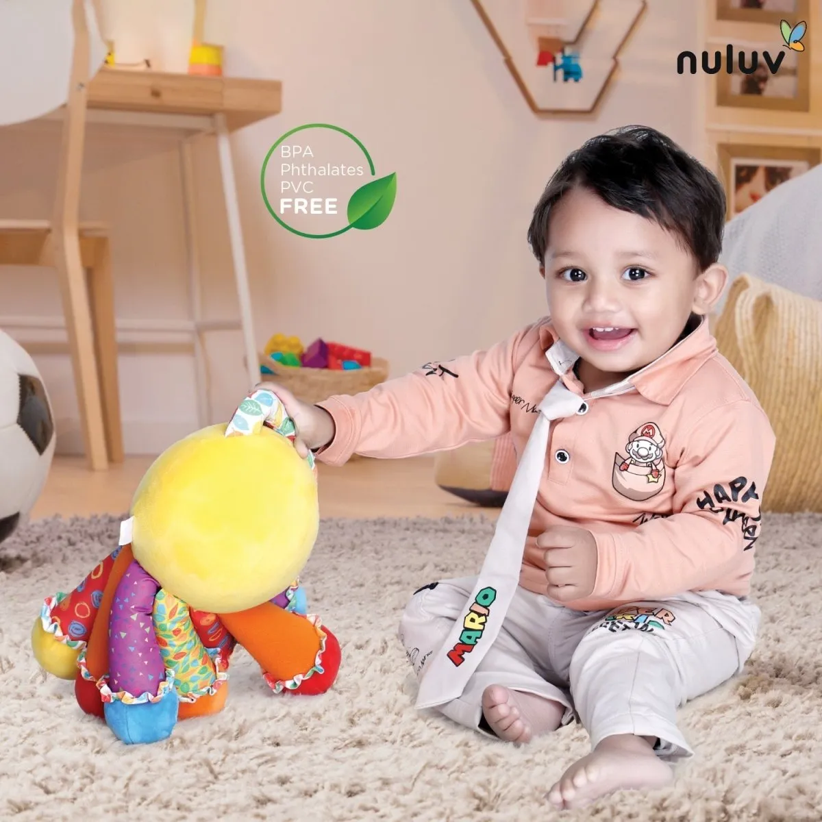 Nuluv Activity  Soft Toy- Octopus