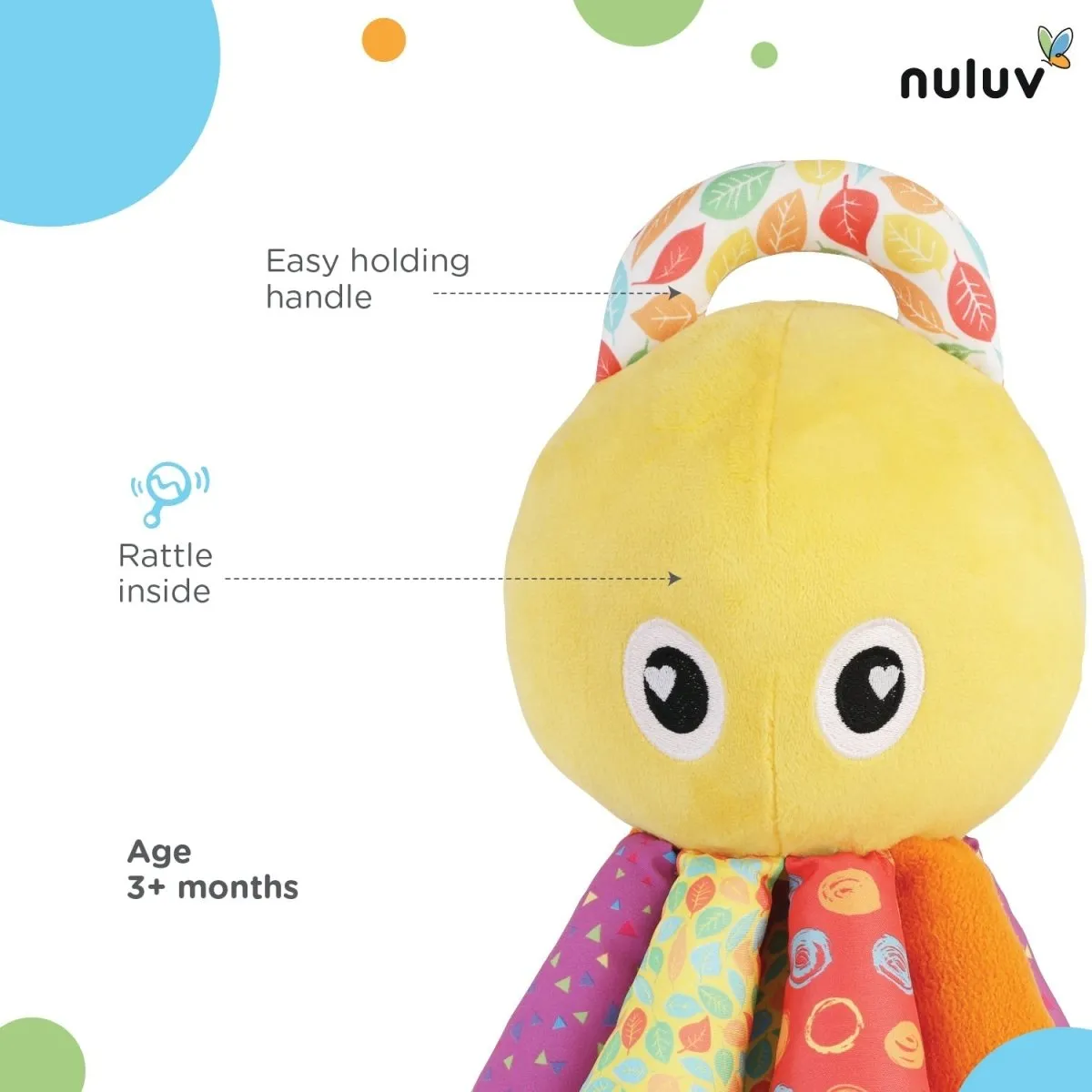 Nuluv Activity  Soft Toy- Octopus