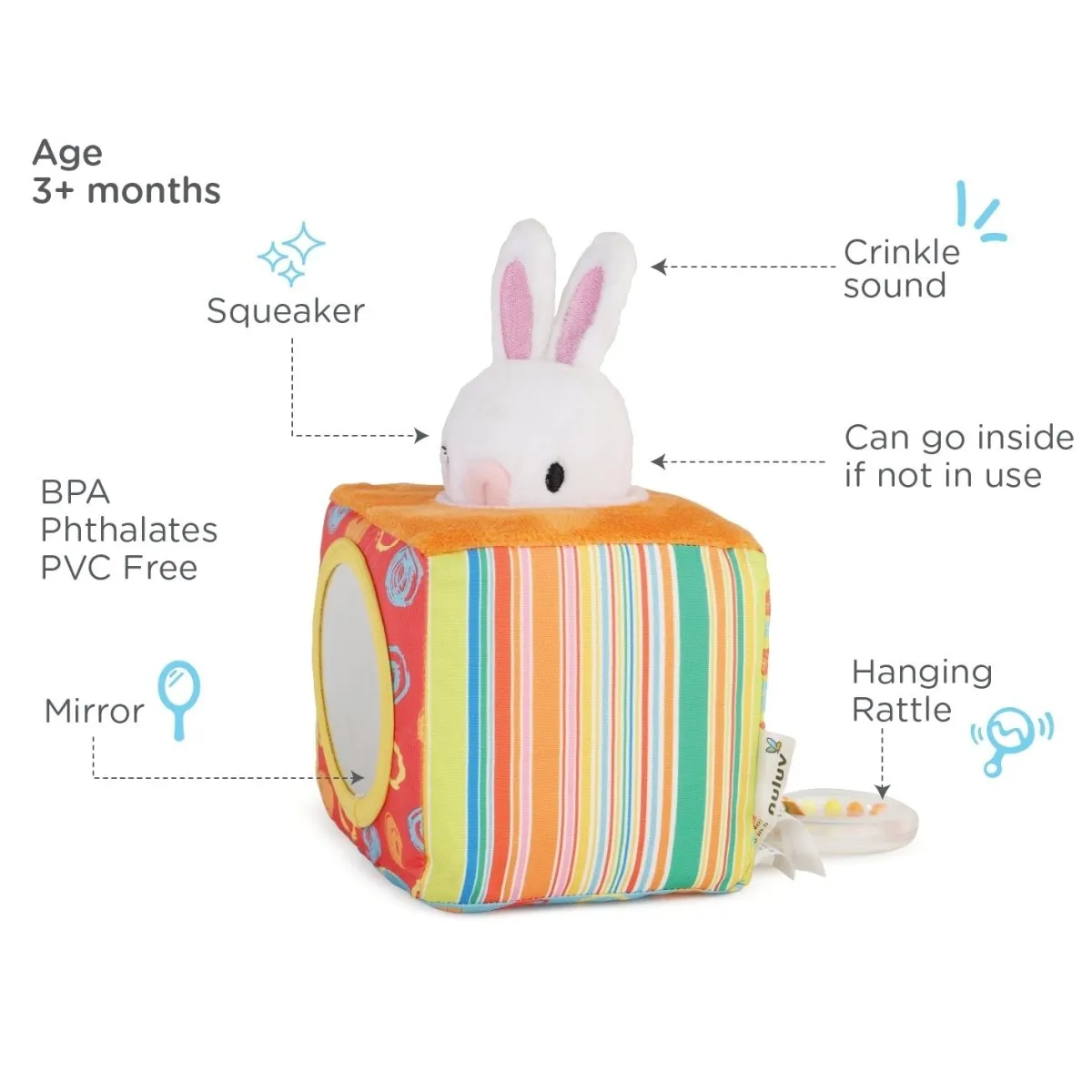 Nuluv Bunny Cube- Magic Trick Mirror Rabbit