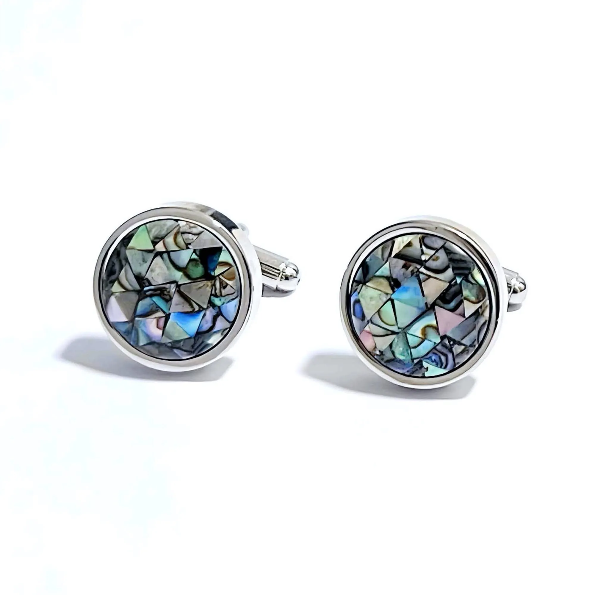 Orobianco L'unique Abalone Mosaic Cufflinks