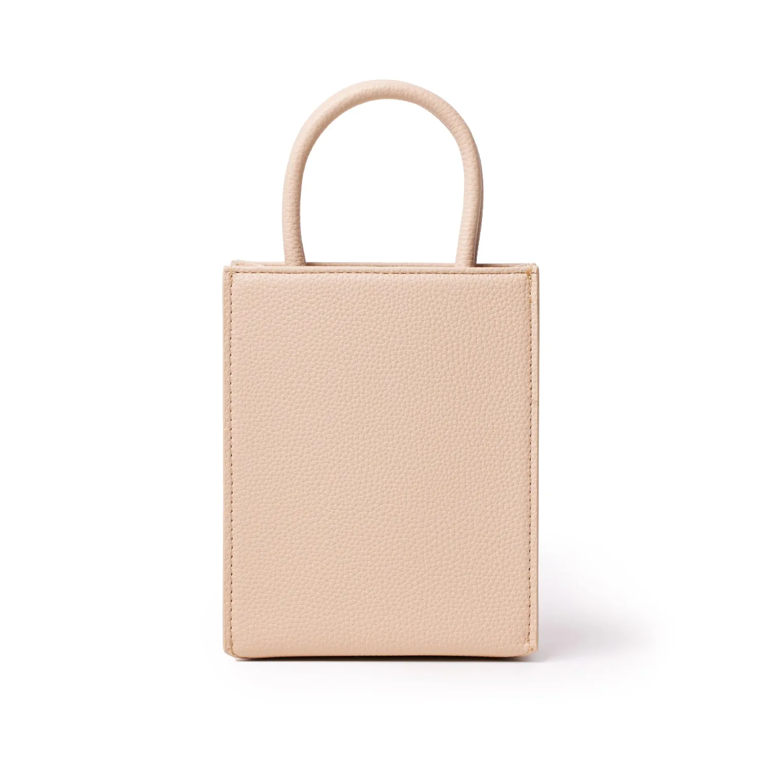 PEBBLE MINI TOTE NUDE