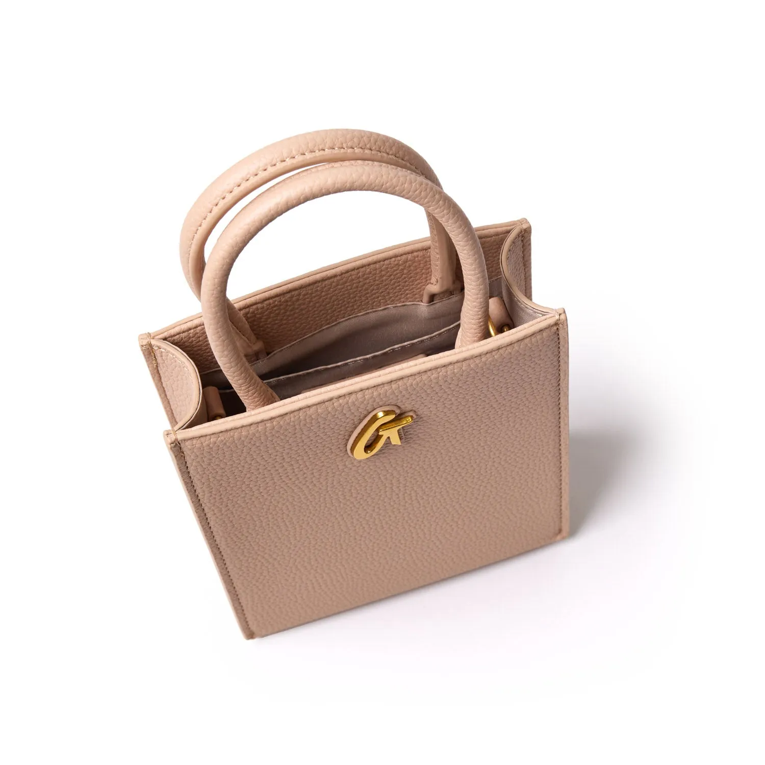 PEBBLE MINI TOTE NUDE