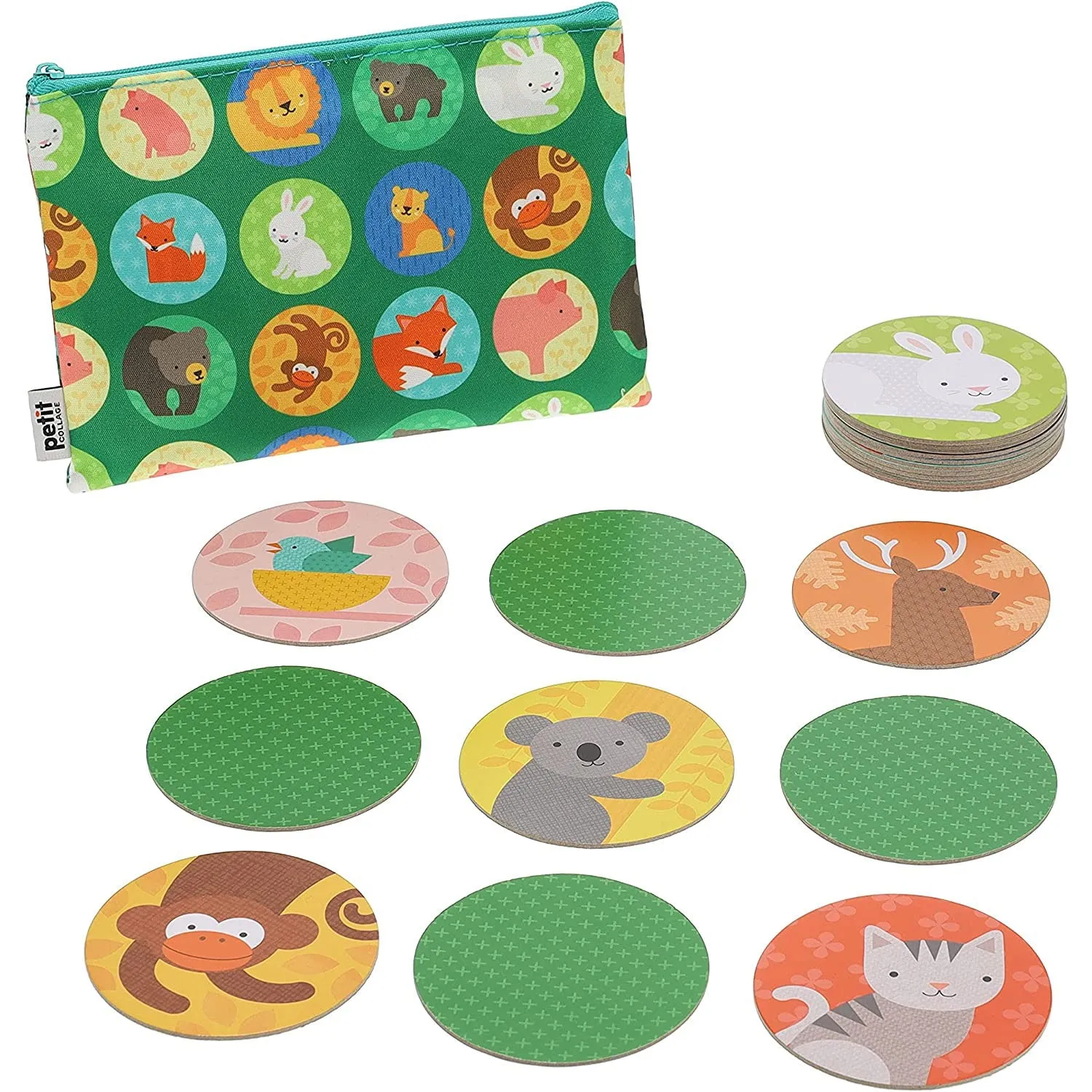 Petit Collage Animals & Babies Matching Game