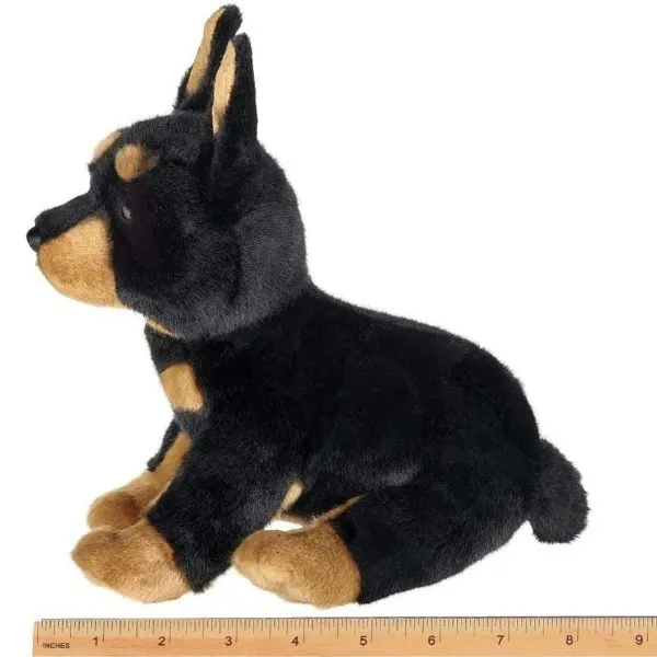 Plush Stuffed Doberman Pinscher Puppy Dog Thor