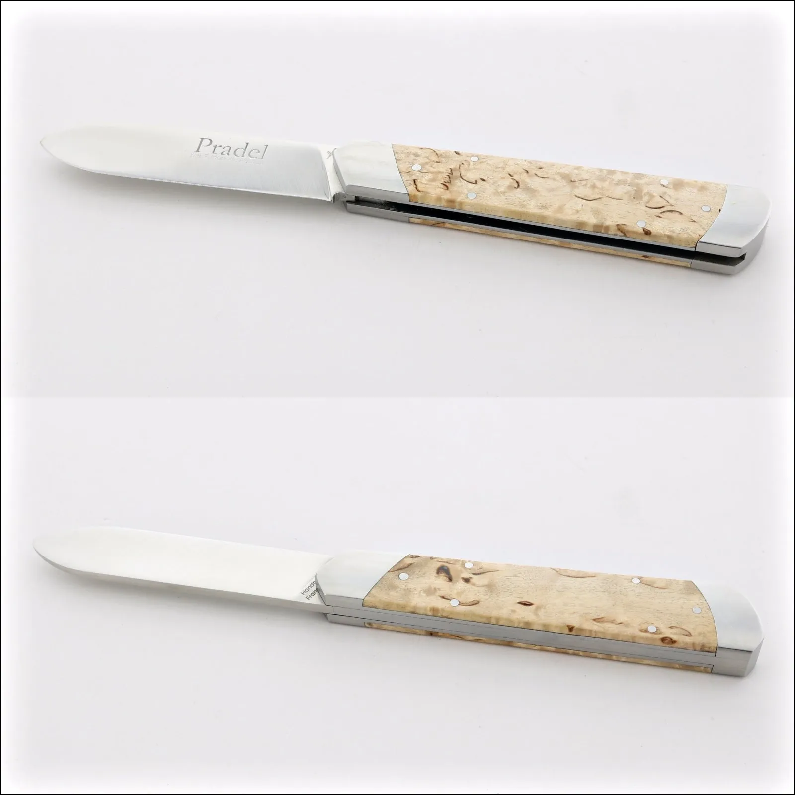 Pradel Folding Knife Karelian Birch Handle & Lock-Back by Fontenille Pataud