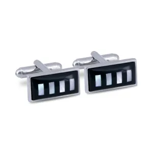 Rectangle Vertical Column Mother of Pearl Cufflinks (Online Exclusive)