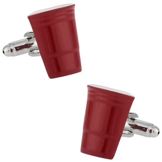 Red Solo Cup Cufflinks