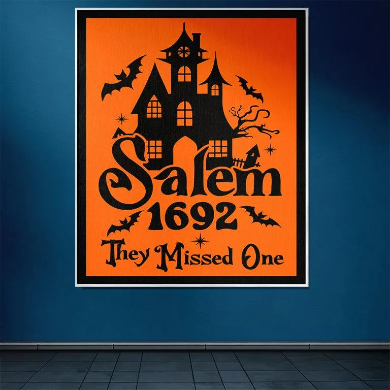 Salem 1692 They Missed One 50" x 60" Halloween Gift Woven Jacquard Blanket