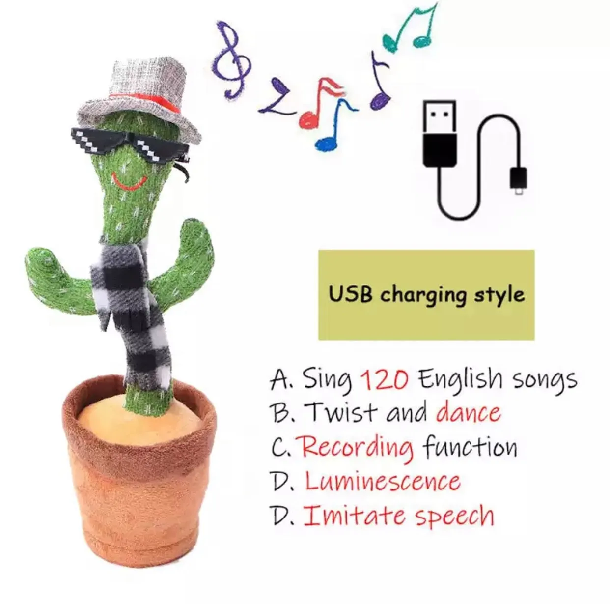 Shaking Dancing Twisting Cactus Toys