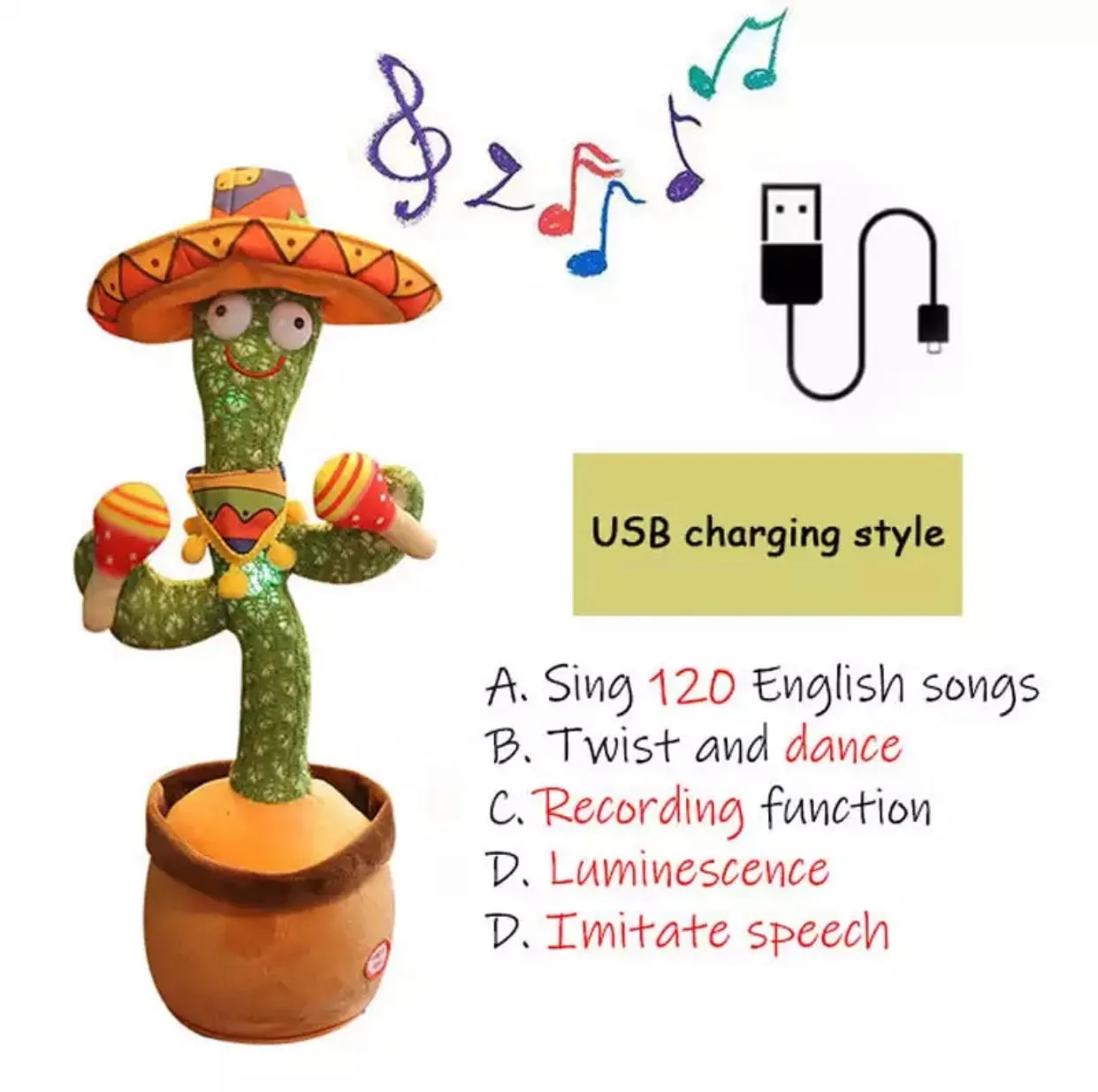 Shaking Dancing Twisting Cactus Toys