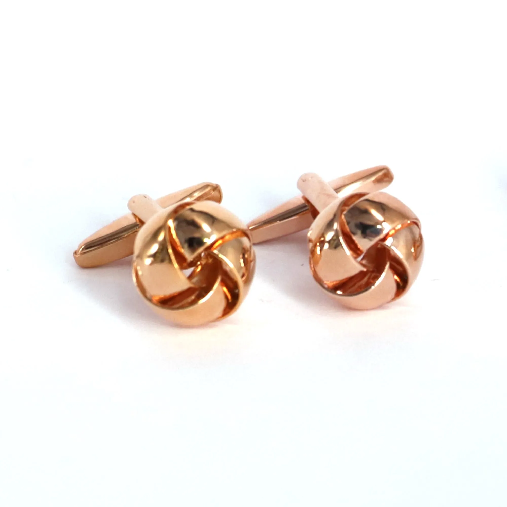 Silk Knot in Rose Gold Cufflink- Marz