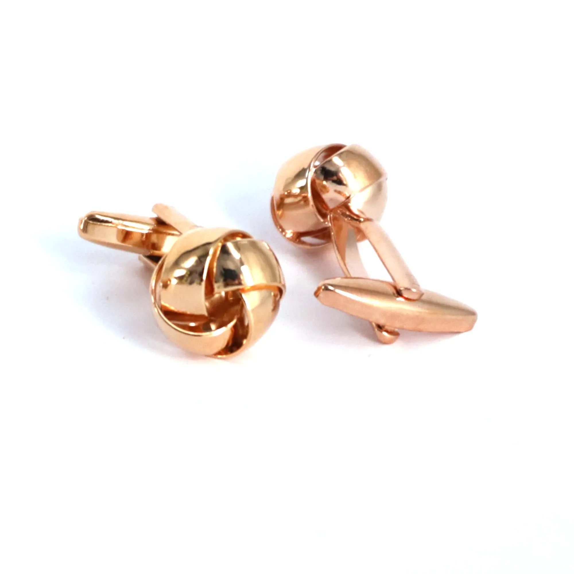 Silk Knot in Rose Gold Cufflink- Marz