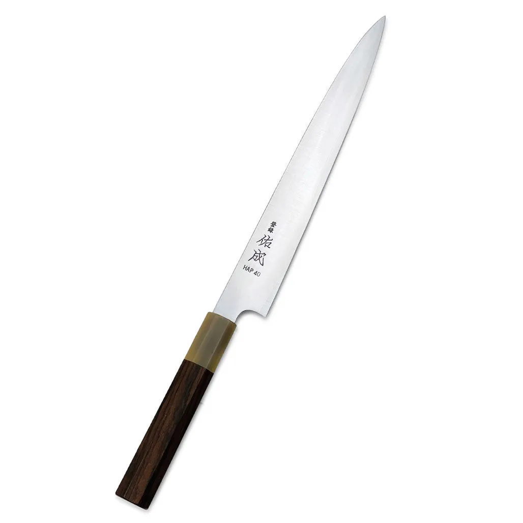 Sukenari HAP40 High Speed Steel Sujihiki 240mm (9.4") Rosewood Handle